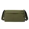 Bolsa Esportiva Transfronteiriça com Separação Seca e Úmida Grande Capacidade Casual Simples Bolsa Almofada Cor Sólida Ombro Único Transversal Bolsa para Viagem de Curta Distância