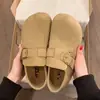 Zapatos Birkenstock de Suela Gruesa para Aumentar la Altura Completamente Cubiertos Zapatos de Mujer 2026 Otoño Nueva Llegada Birkenstock Planos Mocasines para Mujer