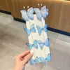 Corrente de Cabelo Trançada Borboleta de Pérola Infantil Grampo de Cabelo Acessórios de Cabelo de Princesa para Menina Presilha de Cabelo Ferramenta de Trança de Cabelo para Meninas Elástico de Cabelo Corda de Cabelo