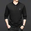 Nuevos Tops Casuales Populares de Otoño para Hombre del Fabricante Original, Sudadera de Manga Larga con Cuello Alto para Padres de Mediana Edad