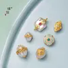 Tienda de oro Puzuo con accesorios de oro para manualidades pulsera de cuentas con perlas barrocas sueltas
