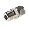 Parker Serie A-Lok Rosca Macho NPT Junta de Doble Virola Junta Recta Acero Inoxidable 316