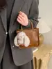 Bolso Grande Transfronterizo para Mujer 2026 Primavera Nuevo de Moda Tendencia Bolso Cubo Simple Bolso de Hombro Cruzado de Gran Capacidad
