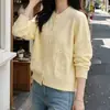 Transfronterizo Primavera y Otoño 2026 Nuevo Estilo Floral Tridimensional Adornado Versátil Dulce Suave Estilo Cárdigan de Punto Suéter Cuello Redondo Moderno