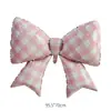Globos de Papel de Aluminio con Lazo Mate de Venta Caliente Transfronteriza, Corazones con Estampado de Leopardo, Globos para Decoración de Fiesta de Cumpleaños Infantil y Festividades