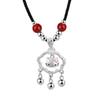 Collar con Colgante de Gatito con Candado Baifuku de Plata Pura S999 Cadena para Clavícula de Plata de Ley Collar de Dibujos Animados Lindos para Mujer Colgante de Candado de Seguridad