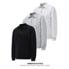 Sudadera Popular de Peso Pesado 320g con Solapa Cosida para Hombre, Top de Manga Larga, Chaqueta, Cuello Polo, Nuevo Estilo Primavera y Otoño 2025 para Hombre