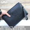 Marca de moda Bolso de mano de cuero suave para hombre Clutch de negocios Cartera de moda para niño Bolso vintage para hombre PU para mujer