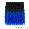 Peluca sombrero cabello rizado seda de alta temperatura permanente de maíz color degradado peluca pieza de peluca desmontable moda peluca sombrero degradado