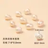 Perlas de agua dulce naturales de Zhuji, perlas casi redondas perforadas para bisutería DIY, materiales para pulseras y collares, perlas sueltas
