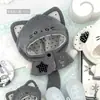 Muñeco de algodón de 10 cm, lindo impermeable transparente, oso autocrítico, capibara, juguete Lulu, cubierta protectora a prueba de polvo
