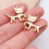 Pacote de Material para Acessórios de Joalheria DIY Pingente Patinha de Gato e Gatinho Ouro 20K Mix Pulseira Colar Brincos