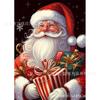 Nuevo Pintura de Diamantes Navideña 5d Papá Noel Bordado de Diamantes Pintura Colgante Decorativa DIY Diamante Completo Salida de Fábrica Transfronteriza