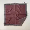 Lenço Quadrado Escovado Ins Retro Estilo Old Money Original Coreano 2025 Impresso Frente e Verso Camadas Versátil Lenço de Pescoço Cinto de Cintura para Mulheres
