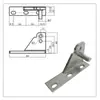 Bisagra de puerta, refrigerador en forma de estrella, congelador Grinsda, accesorios para puerta de congelador, eje de puerta, accesorios para puertas de cuatro y seis puertas, bisagra de puerta, eje de puerta