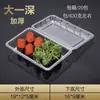 Cajas de Empaque Desechables de Tira Larga para Pasteles de Plato Poco Profundo, Fideos de Pavo, Sushi, Una Caja Profunda y Una Transparente Espesada