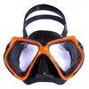 Máscara de buceo de marco grande al por mayor del fabricante vidrio templado equipo de snorkel para adultos máscara de PVC se puede emparejar con tubo de snorkel