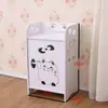 Mesita de Noche Moderna Simple Gabinete de Almacenamiento Simple Almacenamiento de Dormitorio Mesita de Noche Mesa Cuadrada Pequeña para Sala de Estar Nórdica Balcón