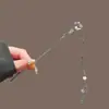 Pasador de Hoja de Loto para Mujer, Nuevo Estilo Chino de Lujo para el Cabello, Adorno para el Cabello de Estilo Antiguo con Borlas y Pasador