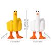 Cross-border New Duck You Creative Resin Crafts Zakka Dedo Médio Pato Desktop Mini Ornamentos