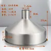 Funil Industrial de Pasta Líquida com Suporte, Cônico de Aço Inoxidável, Calibre Grande, Não Padrão 304