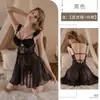 Kamai Xue Lingerie Sexy Renda Sexy Malha Vestido Puro Desejo Uniforme Tentação Transparente Conjunto Paixão 2309