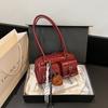 Bolso Sobaco de Moda Retro para Mujer 2025 Primavera Nuevo Moderno Bolso de Hombro Multibolsillos Diseño Nicho de Alta Gama