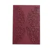 Selección de color Estilo mariposa Regalo Creativo europeo Invitación Papel perlado de doble cara Festival Postal calada Boda