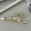 Venta Directa de Fábrica Pinza para el Cabello Geométrica Irregular de Metal Coreana Pinza de Pelo de Gama Alta Pinza de Tiburón Adorno para la Cabeza Simple para Mujeres