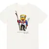 Camiseta de algodão estampada Ralph Lauren Polo transfronteiriça, envia em até 48 horas, 100% algodão, estilo unissex