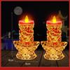 Candelabro elétrico de LED lâmpada eletrônica para lâmpada da fortuna lâmpada sempre brilhante lâmpada de Buda lâmpada de mesa de deus fumaça de Buda sem fumaça plugue uso duplo