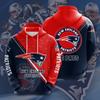 2022 nuevo chaleco casual con capucha de la NFL con estampado digital 3D transfronterizo para primavera y otoño