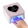 Lámpara recargable para decoración de uñas con decoración de diamantes de imitación, luz UV inalámbrica de secado rápido, secador de uñas UV, lámpara de curado
