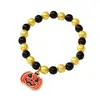 Nuevos Productos Yunjin, Populares en Europa y América, Pulseras Hechas a Mano con Cuentas para Halloween, Pulseras de la Serie Naranja del Festival de Fantasmas de Calabaza al por Mayor