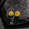 Placa Completa de Plata S925 con Oro de 24 Quilates, Cuentas Espaciadoras de Linterna Talladas en Oro Antiguo, Accesorios para Pulseras DIY, Abalorios Exquisitos y Versátiles