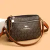 Bolsa transversal bolsa de ombro bolsa feminina 2026 novo estilo texturizada simples bolsa de ombro versátil estilo coreano quatro estações moderna bolsa para mulheres de meia-idade