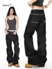 Jeans rectos holgados de verano para hombre 2026 nuevos de moda callejera americana retro casual de pierna ancha largos
