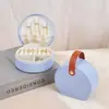 En Stock Caja de Joyería Semicircular de Alta Calidad Exquisita Nueva para Pendientes Pendientes Collar Anillo Adornos Caja de Almacenamiento Clasificada