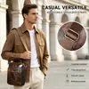Bolso bandolera de piel de vaca de capa superior vintage transfronterizo para hombre, con asa superior, bolso de hombro