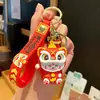 Amuleto de Gato de la Suerte para la Buena Fortuna, Llavero Estilo Chino, Amuleto de Bolsa de Bendición para Estudiantes Estilo Tradicional Chino, Bolsita de Tela