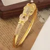 América do Norte Amazon Joias Explosivas Pulseira de Leopardo Personalidade da Moda Exagerada Micro Diamante Zircônia Joia de Mão Atacado