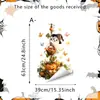 Pegatinas de ventana de fantasma e diablillo de Halloween, decoración de atmósfera de Halloween para puerta de ventana de vidrio, pegatinas electrostáticas para vidrio