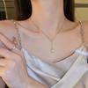 Collar de Borlas de Perlas de Flores con Diseño de Estilo Francés Vintage Elegante Personalizado Cadena para Clavícula Estilo Mori Versátil Collar ins