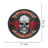 Conjunto de Patches de Tecido Bordados Estilo Caveira Guerreira, Patches Decorativos DIY para Roupas, Sapatos, Chapéus, Bolsas, Etc. Patches de Emblema