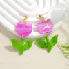 Brincos de Franja de Animal Ouriço Rato Borboleta Flor Moda Transfronteiriça Europeia e Americana High-End Brincos Versáteis de Moda Desenho Animado