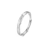 Plata de Ley S999 Flor de Lila Acacia Par de Anillos Bosque Flores Románticas Ramas y Hojas Suave Retro Anillo Ajustable Venta al por Mayor
