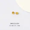 Contas Redondas Douradas Brilhantes Cobertas com Ouro 18K que Preservam a Cor Contas Separadoras Contas Soltas Contas Douradas Pulseira Pulseira Acessórios DIY Homens e Mulheres Brinquedos Culturais