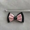 Acessórios de Laço Preto e Rosa Grampo de Cabelo para Pet Acessórios de Adorno de Cabeça Roupas BJD Bolsa Chaveiro Pendurado Produto Semi-Acabado