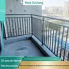Fabricante de Guarda-Corpo de Aço Galvanizado para Varanda em Guangdong Grade de Ferro Forjado Corrimão de Bay Window de Comunidade Rede de Isolamento Atacado Anti-Escalada
