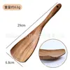 Nueva espátula de madera de teca con mango largo, cucharón de madera maciza, cuchara sopera, espumadera, utensilios de cocina, espátula para sartén antiadherente, espátula para freír, cuchara para arroz